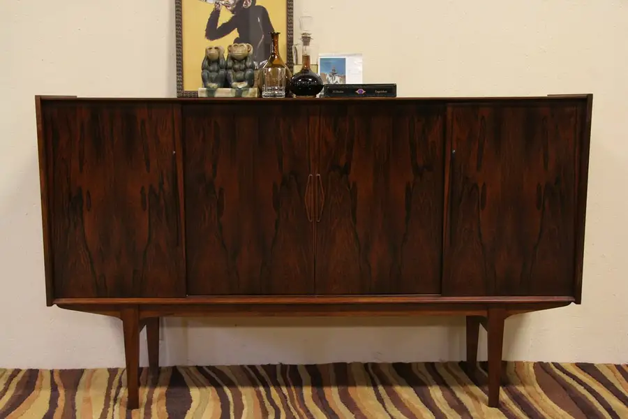 Main image of Danish Midcentury Modern Rosewood Credenza or TV Console