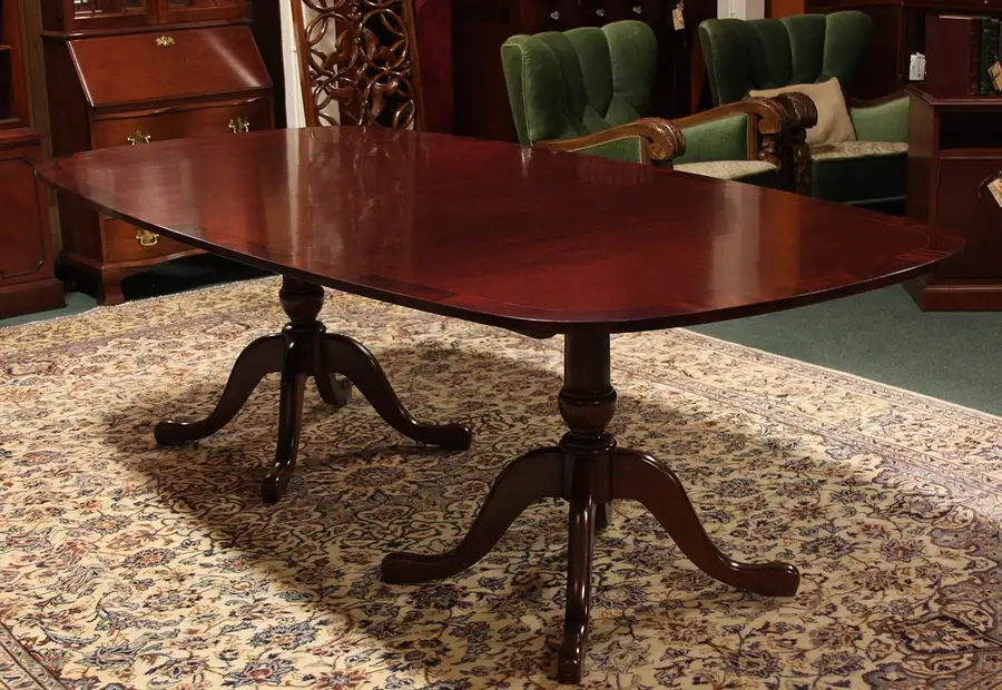 Main image of Federal Banded Mahogany 4x8 Conference Dining Table
