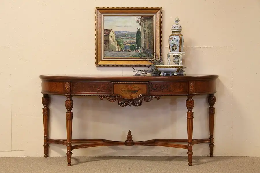 Main image of Berkey & Gay Demilune Console Table