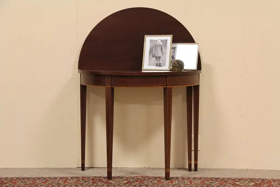 Main image of Demilune Console Table or Game Table