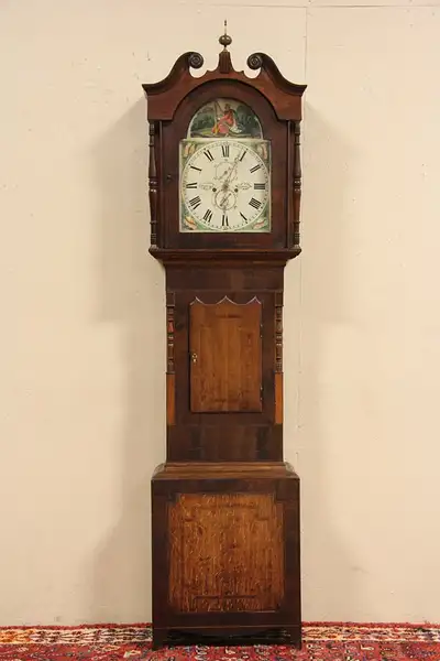 Main image of Dobbins of Leeds Tall Case Georgian 1800 Antique Clock