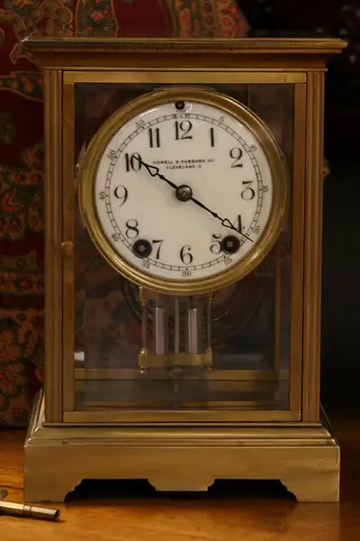 Main image of Seth Thomas Antique Brass Crystal Regulator Clock