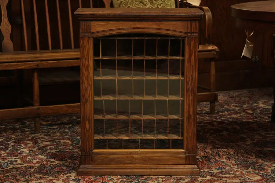 Main image of Victorian Oak Country Store Dye Cabinet