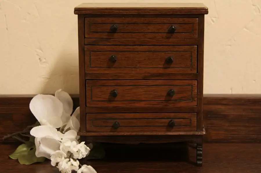 Main image of Miniature Early 1900's Chest or Jewelry Box
