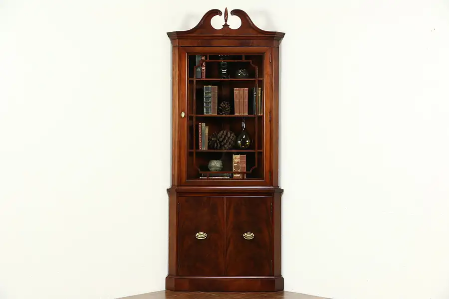 Main image of Traditional Mahogany Vintage Corner Cabinet
