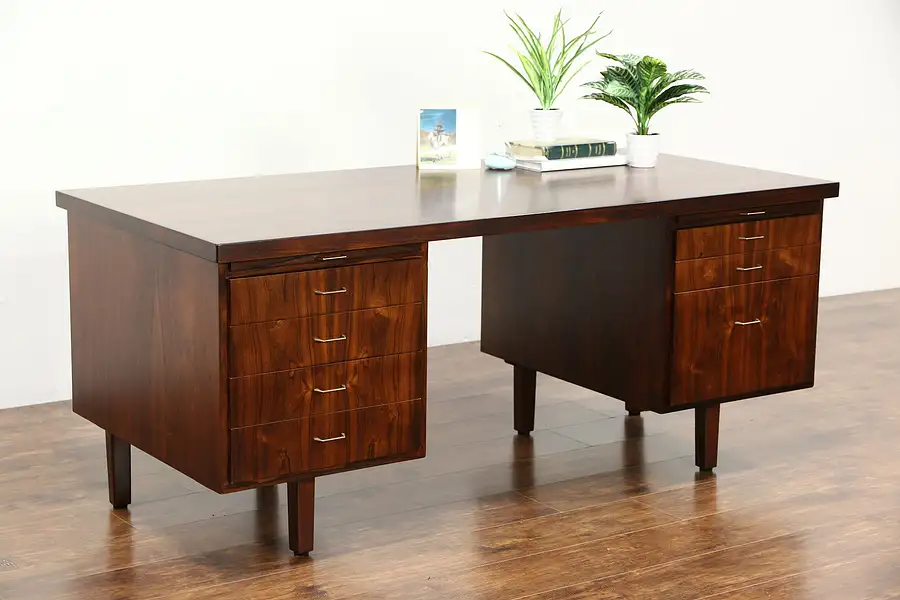 Main image of Rosewood Midcentury Danish Modern 1960 Vintage Desk