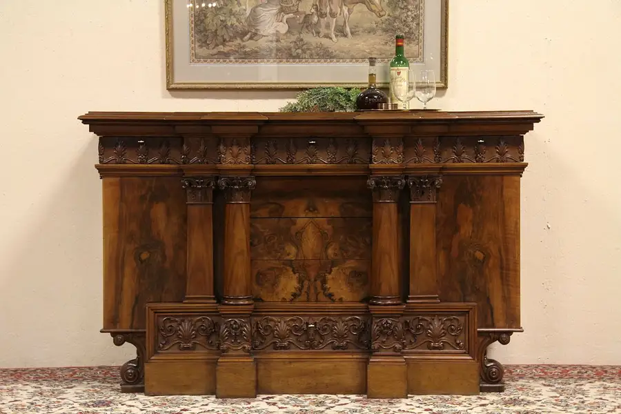 Main image of Carved Classical Italian Antique Hall Console or Server