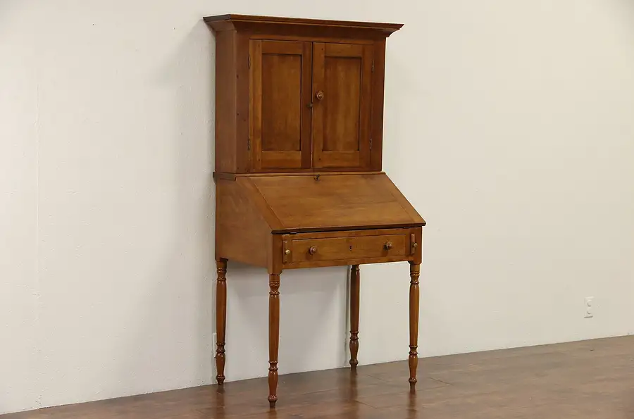 Main image of Pennsylvania 1840's Antique Cherry Primitive Secretary Desk