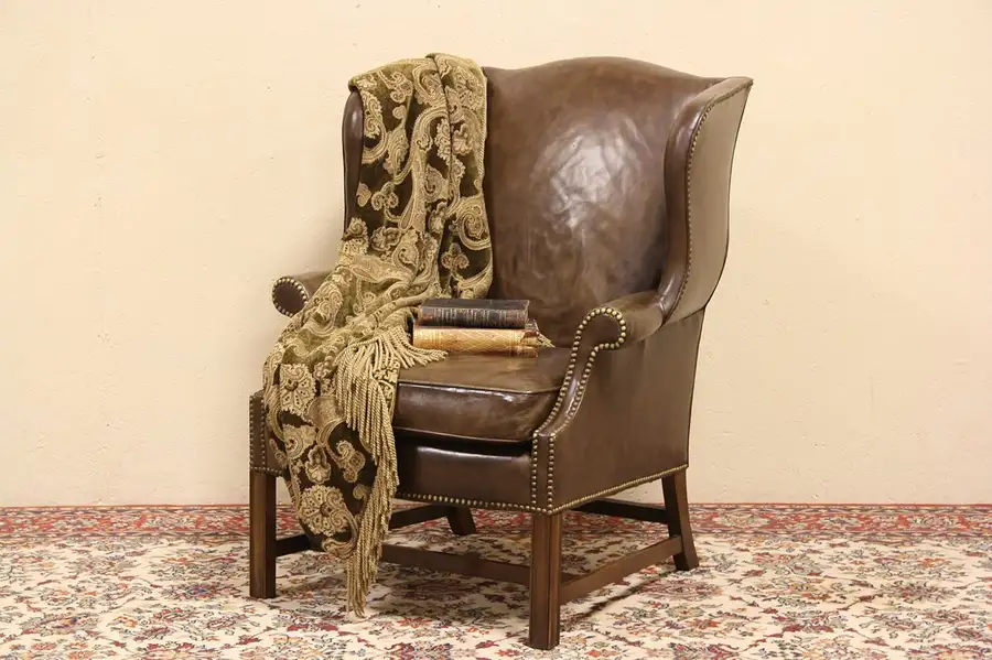 Main image of Drexel Heritage Leather Chair