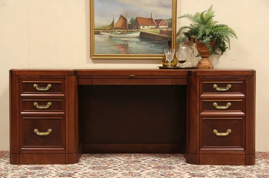 Main image of Alex Stuart 6' 4" Vintage Executive Computer Desk or Credenza