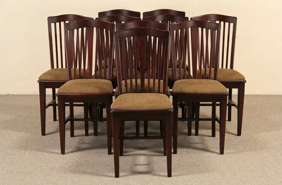 Main image of Set of 10 Milwaukee 1950 Vintage Dining Chairs