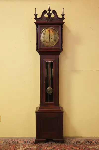 Main image of New Haven Antique Grandfather or Tall Case Clock