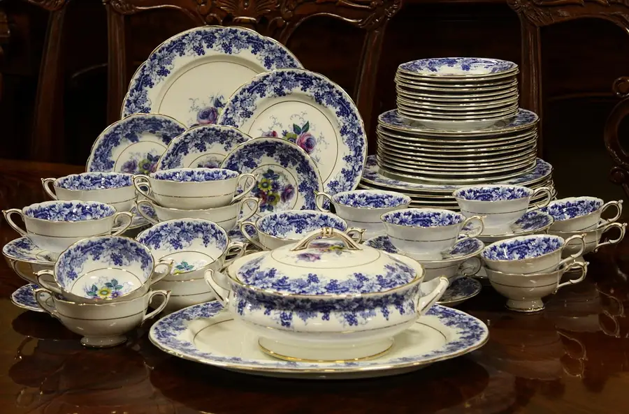 Main image of Set of Paragon Blue Grapes Bone China