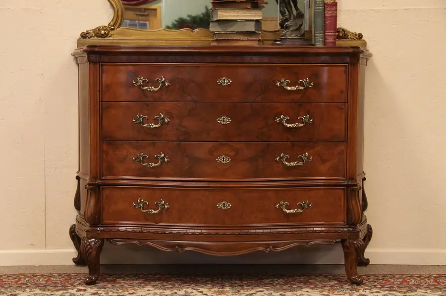 Main image of Carved Italian Antique Linen or Hall Chest
