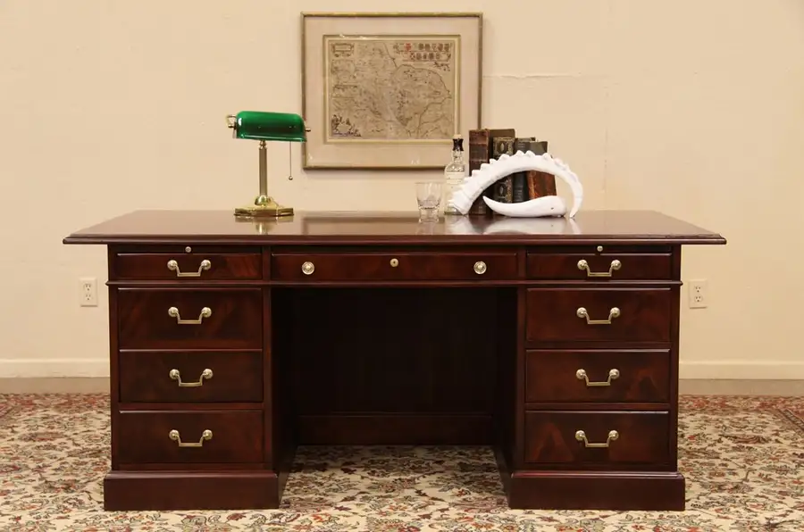 Main image of Traditional Mahogany Executive Desk