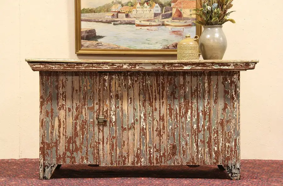 Main image of Country Wainscoting Painted Counter or Kitchen Island