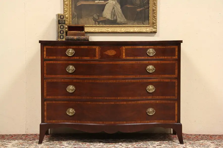 Main image of Fancher NY Mahogany Hall or Linen Chest or Dresser