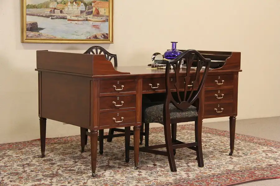 Main image of George Washington Vintage Mahogany Partner Desk