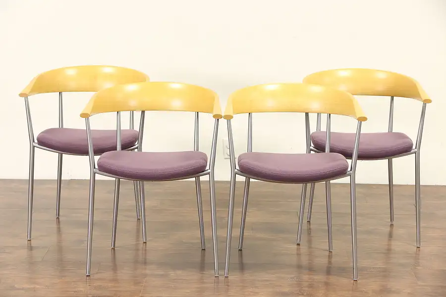 Main image of Set of 4 Midcentury Modern Style 1970's Vintage Dining Chairs, Bondo Gravesen