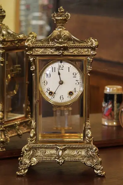 Main image of Ansonia Antique Paris Regulator Clock, Beveled Glass