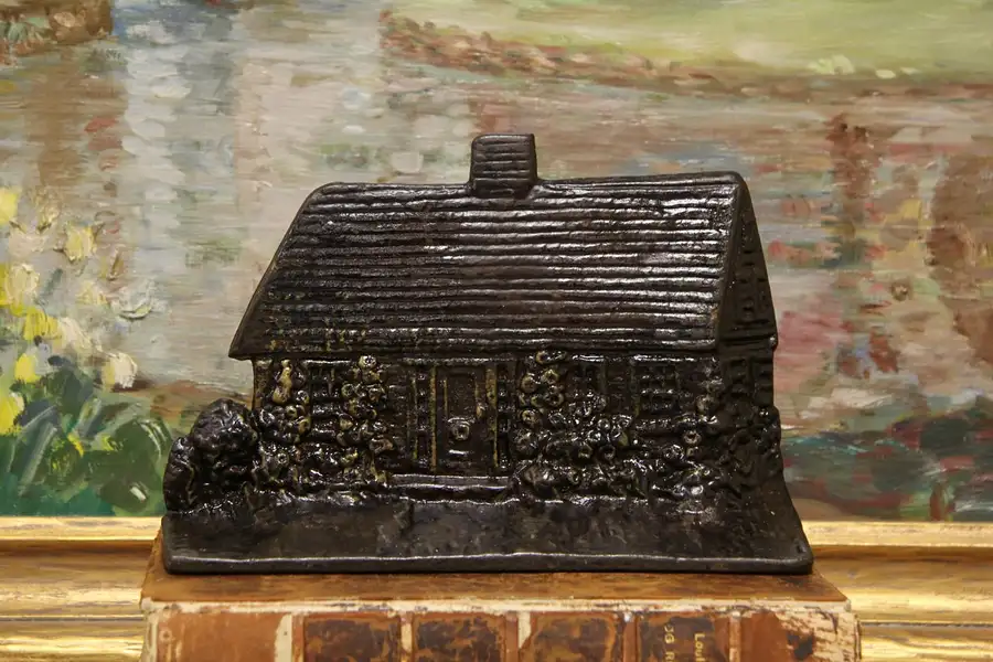 Main image of Cottage Antique 1900 Cast Iron Doorstop