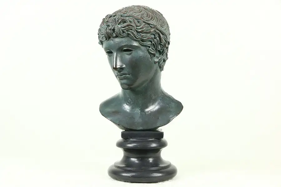 Main image of Classical Roman Bust, Museum Replica, Signed Alva 1955