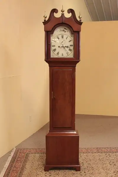 Main image of New England Cherry 1790 Tall Case Grandfather Clock