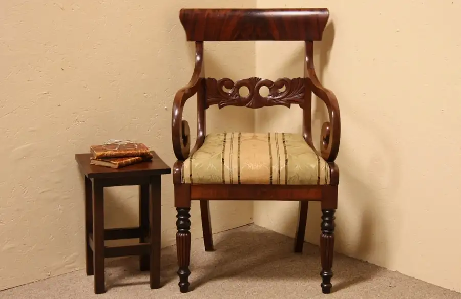 Main image of Russian Carved Antique 1830 Chair