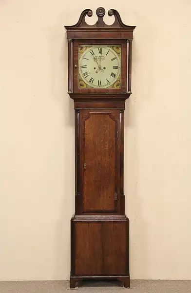 Main image of English Watson of Blackburn Antique 1820 Tall or Long Case Grandfather Clock