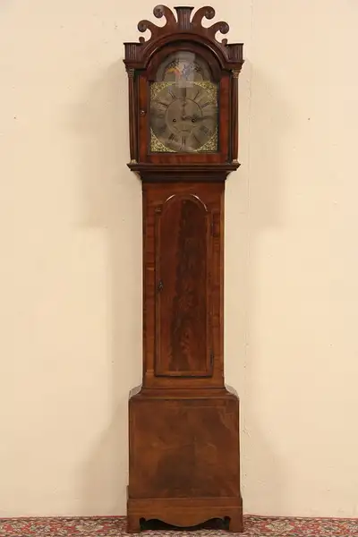 Main image of Georgian Tall Case 1800 Grandfather Clock, Last of Stalham