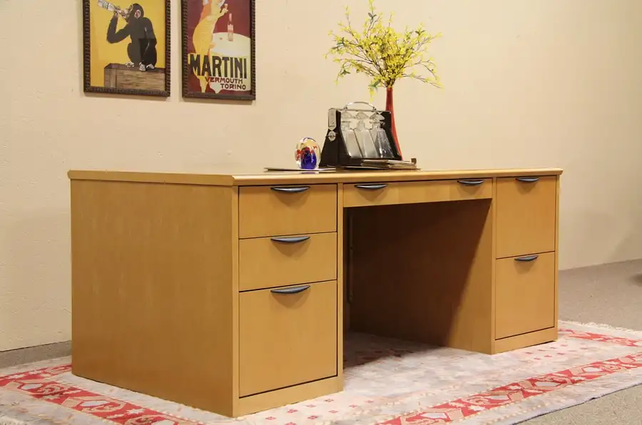 Main image of Paoli Birdseye Maple & Ebony Desk