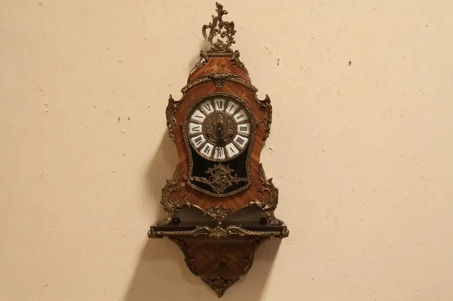 Main image of Hermle Rosewood Cartouche Bracket Clock, Rosewood Marquetry