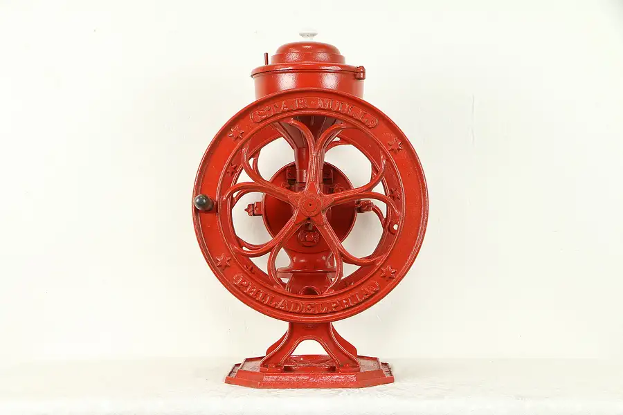 Main image of Coffee Grinder, 15" Wheels, Antique Star Mill No. 7, Philadelphia