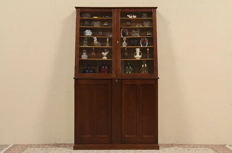 Main image of Oak 1900 Antique 58 Drawer Collector Cabinet