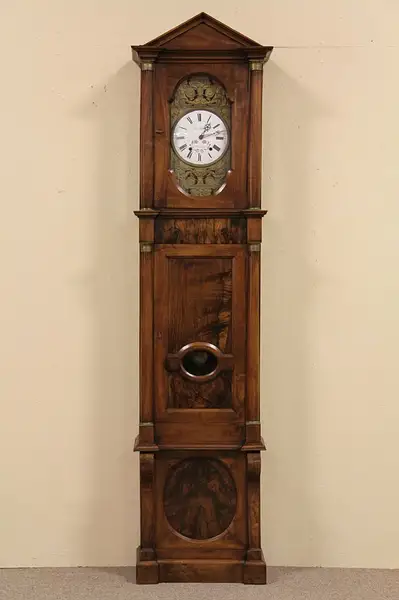 Main image of Country French Antique 1850 Walnut Clock