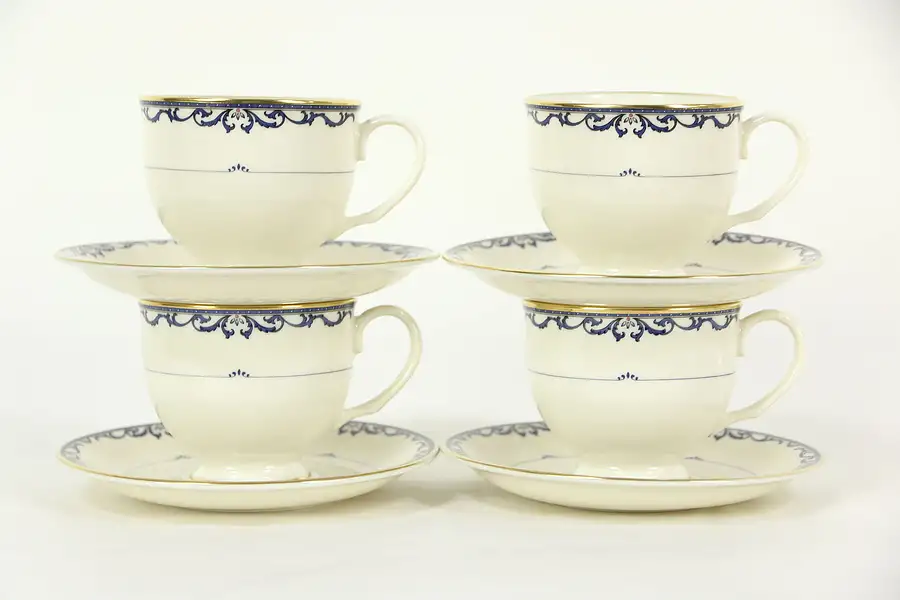 Main image of Lenox Liberty Pattern Set of Four Cups and Saucers