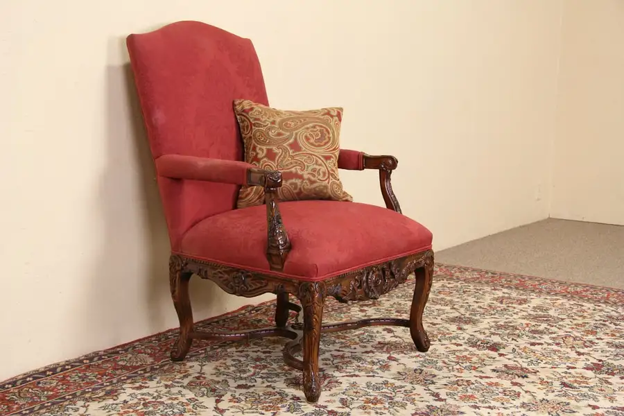 Main image of Highland House Carved Fruitwood Large Chair