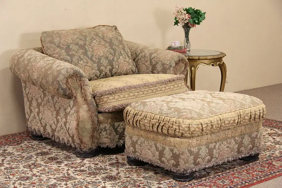 Main image of Bolton for EJ Victor Overstuffed Chair & Ottoman Set