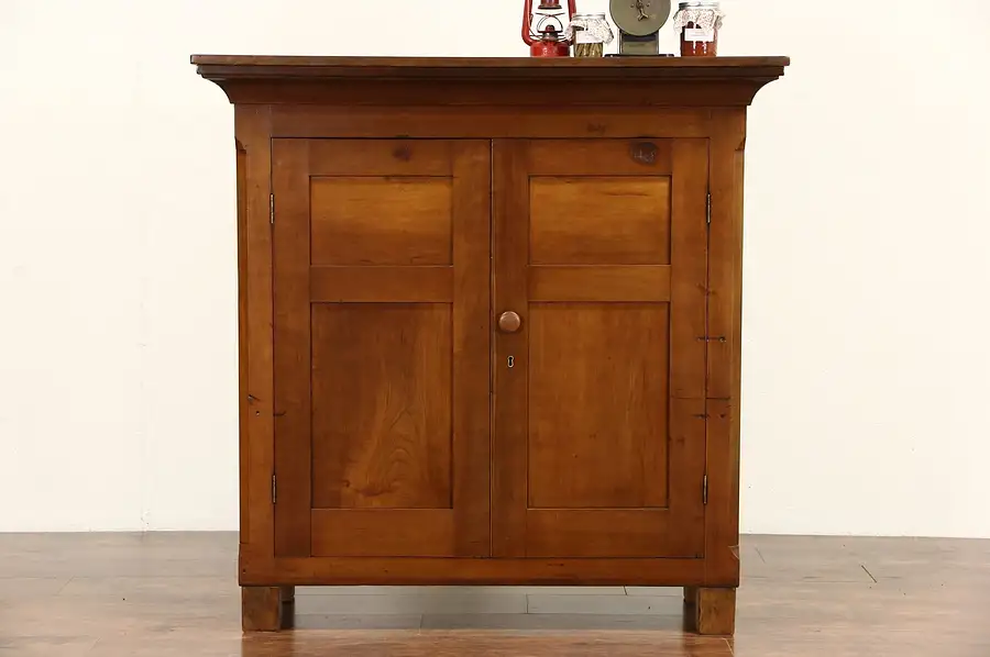 Main image of Cherry Pennsylvania 1840's Antique Cupboard, Media Cabinet or Console
