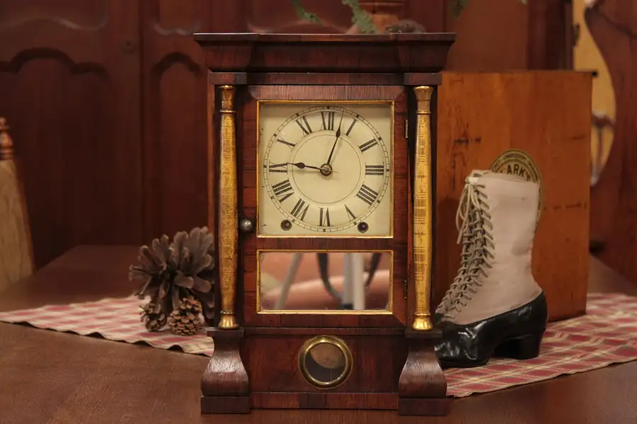 Main image of Seth Thomas Victorian Rosewood Antique Clock