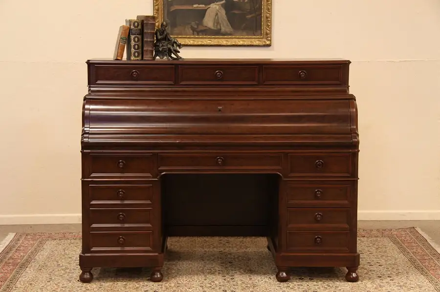 Main image of Standing Antique Mahogany 1835 Desk