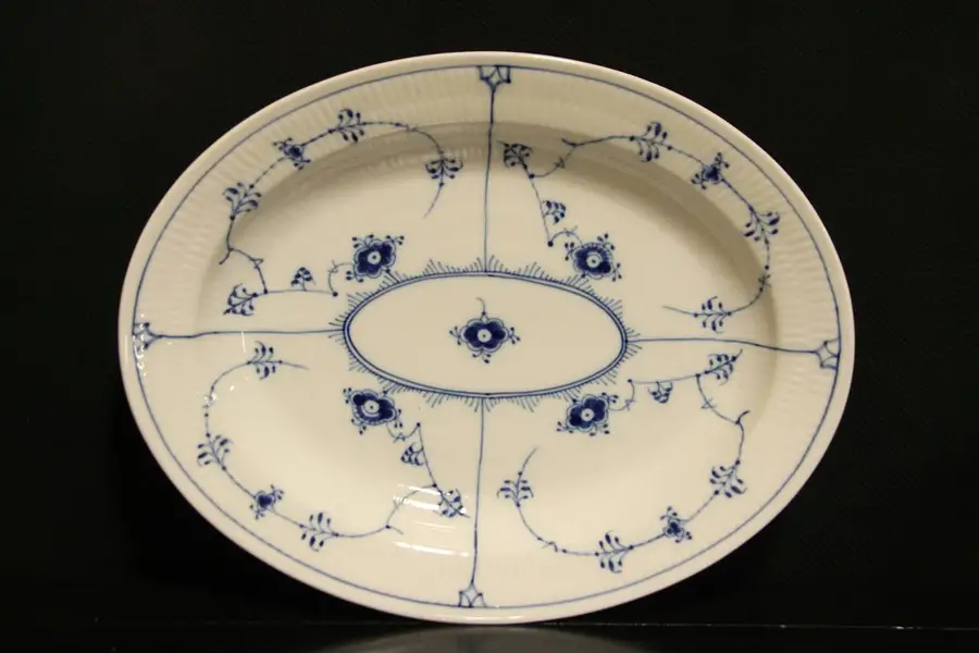 Main image of Royal Copenhagen Blue Fluted Plain 11 x 14 Serving Platter