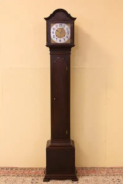 Main image of Grandmother Tall Case Antique Gilbert Clock