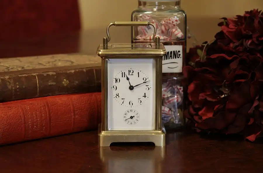 Main image of French Antique Carriage Clock w/ Alarm