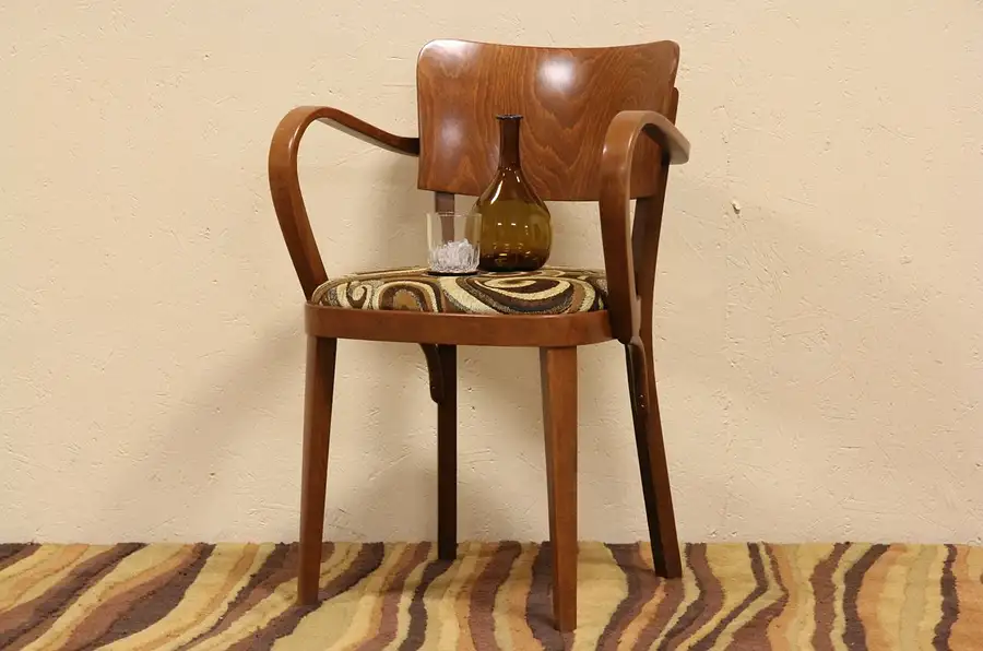 Main image of French Art Deco 1930 Antique Library Armchair