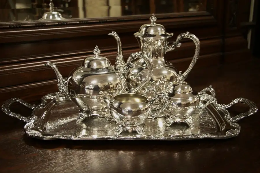 Main image of Rogers Silverplate Coffee & Tea Service with Tray
