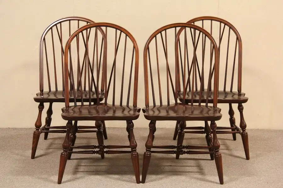 Main image of Set of 4 Pennsylvania House Windsor Dining or Game Table Chairs