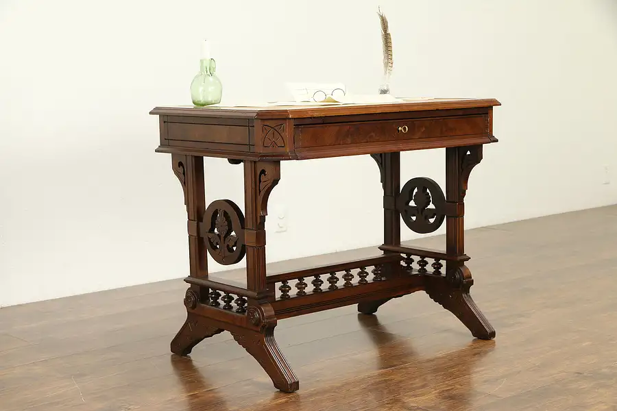 Main image of Victorian Eastlake Antique Artist, Folio or Architect Desk Adjustable Top