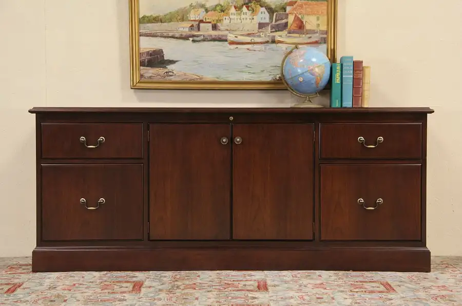 Main image of Jofco Vintage Walnut Credenza & Lateral File