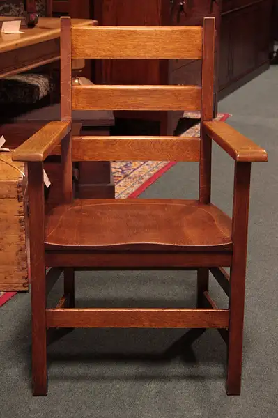 Main image of Stickley Bros. Quaint Arts & Crafts Armchair